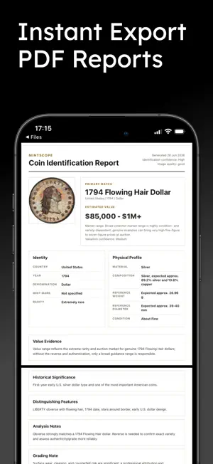 Coin Identifier: MintScope screenshot 2