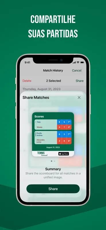 Tennis Scorecard App screenshot 7 of 9