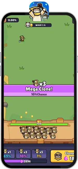 One Mage Army: Clone & Merge screenshot 1