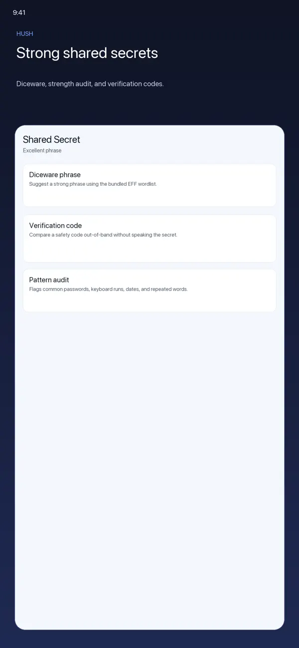 Screenshot #3 pour Hush Secret Text