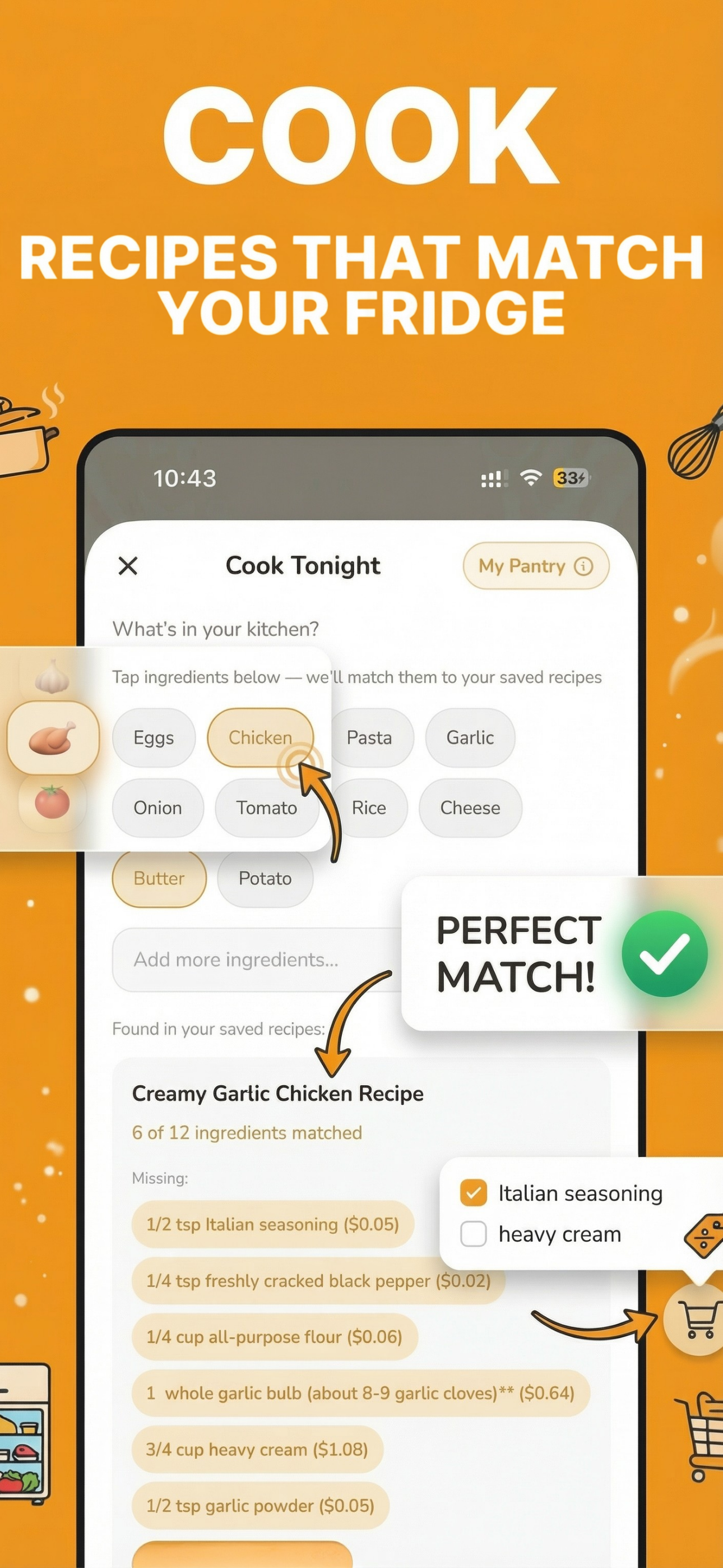 Kitchsave: Recipes Organizer