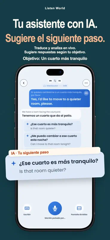 Listen World: Traductor de Voz screenshot 4 of 10