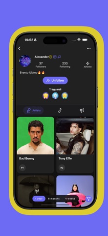 MusMe - stats for Spotify iPhone screenshot