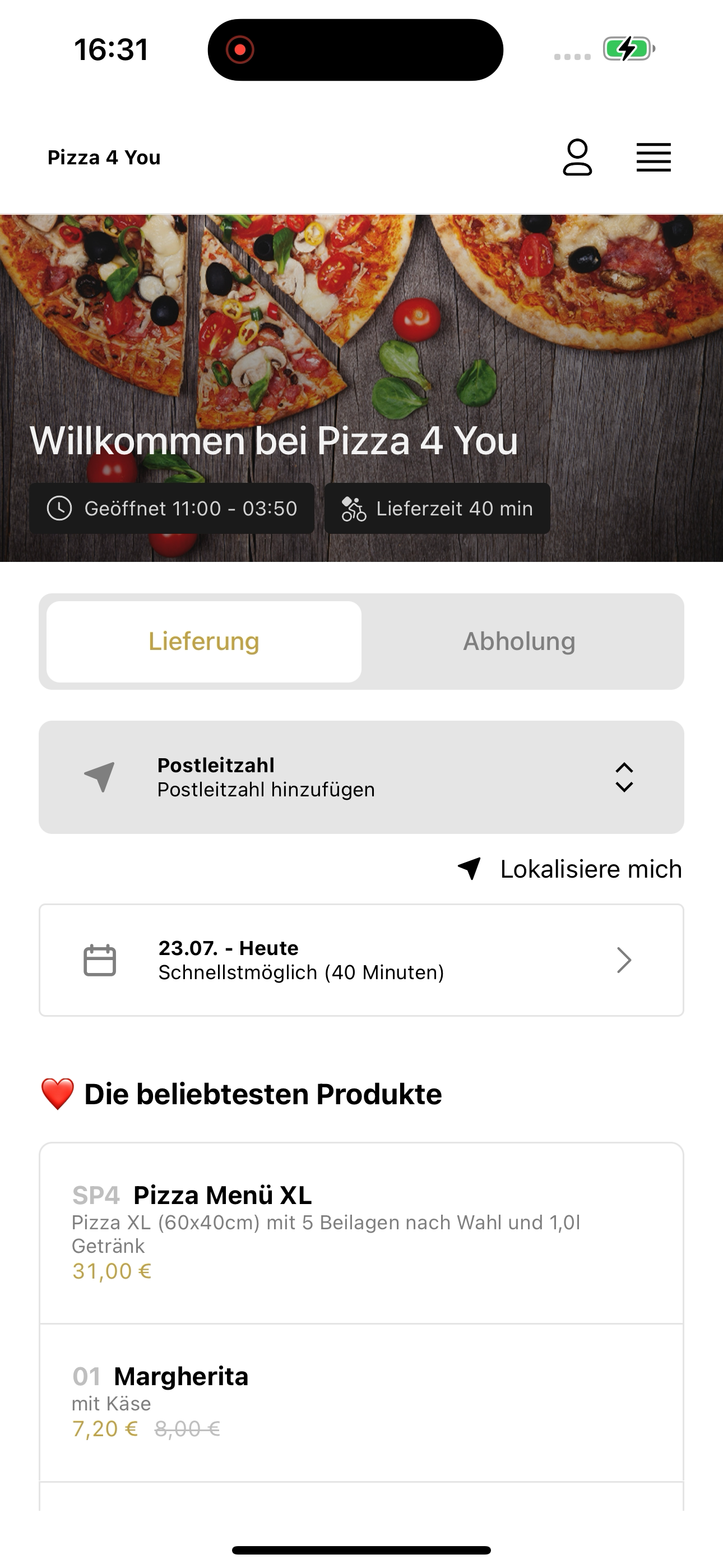 Pizza4You-Pforzheim screenshot 5