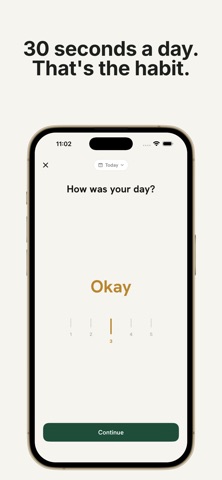 Should I Quit? Work journal iPhone screenshot