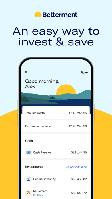 Betterment Invest & Save Money Screenshot