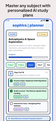 Sophira - AI Tutor Study Coach Screenshot 2 of 8