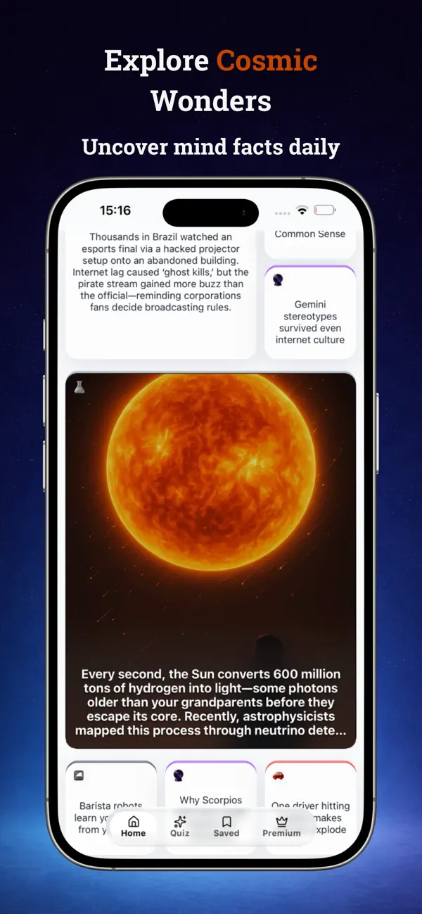 #1. Stacky: Fun & Random Facts (iOS) โดย: Oleksii Lypskyi