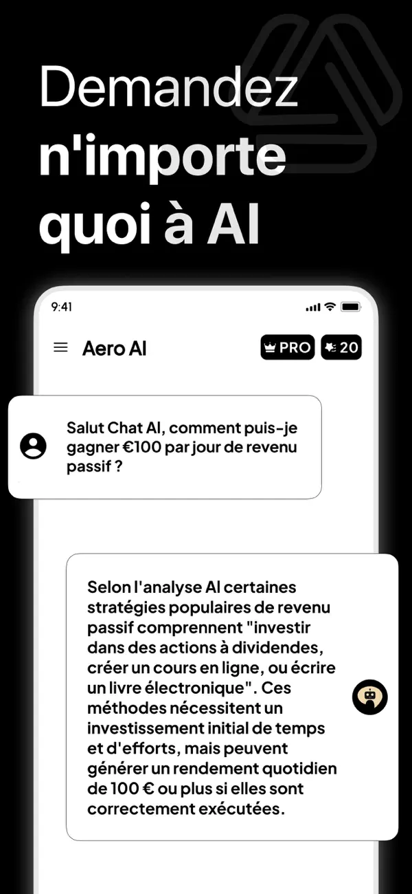 Screenshot #2 pour Aero AI: Chat AI Chatbot