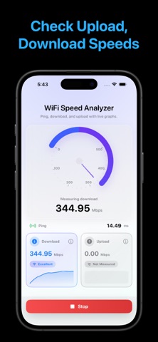 Wifi Speed Test - Turbo iPhone screenshot