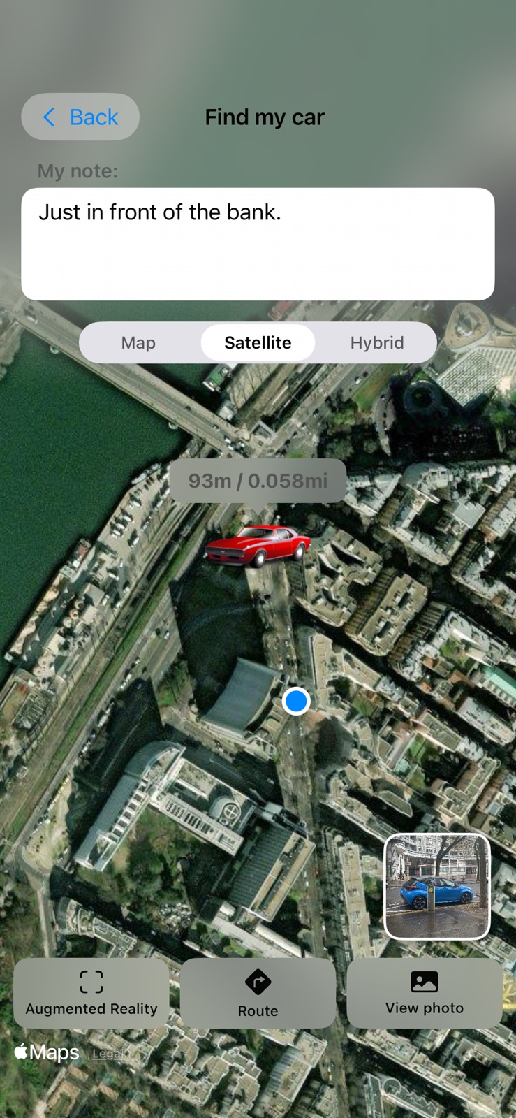 Find My Car iphone screenshot 3