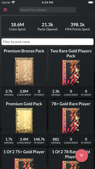 FUT Mind 25 - Players database Screenshot