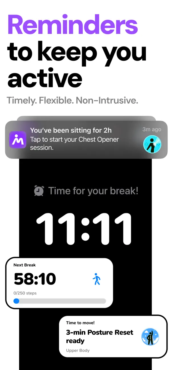 Screenshot #2 pour Moova: Pause Active au Bureau