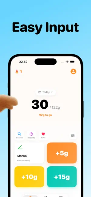 Protein tracker Proteebeast screenshot 2