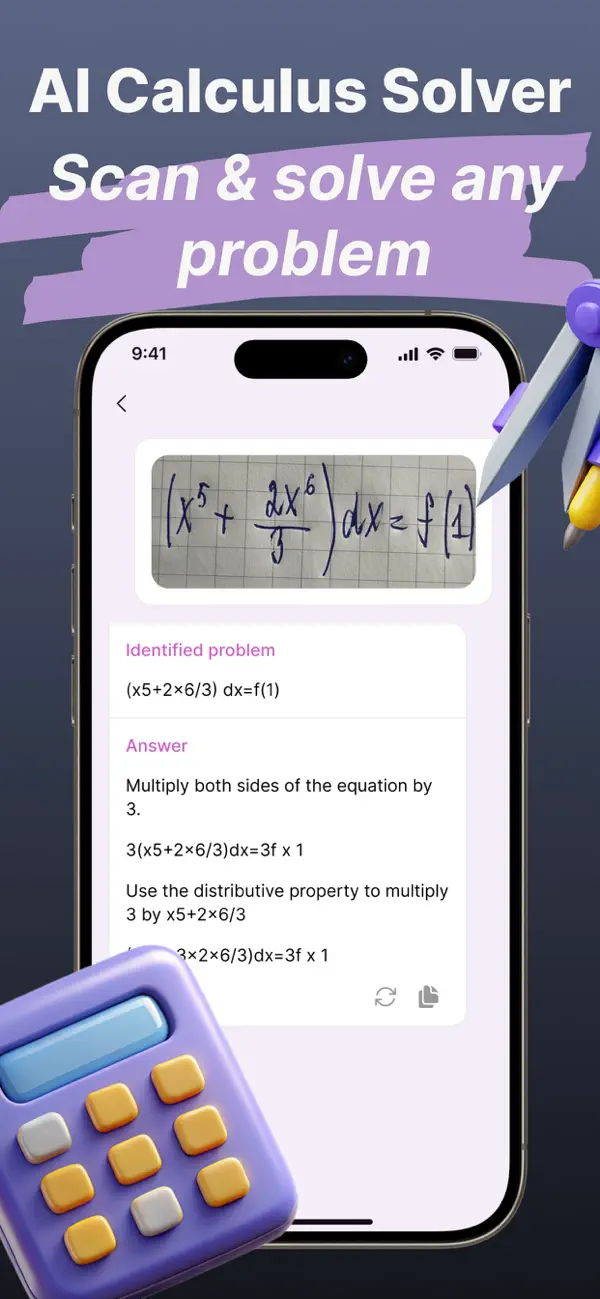 Screenshot #1 pour Algebra & Calculus Solver