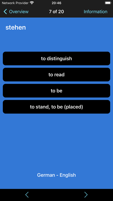 German Verbs & Conjugation Screenshot