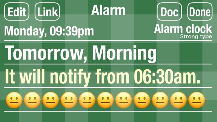 Alarm clock 2024 Strong type