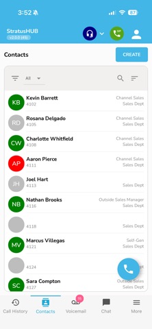 StratusHUB Mobile iPhone screenshot