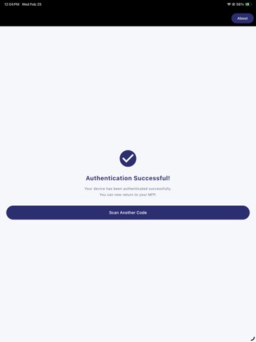 Authorized Send Connect iPad screenshot