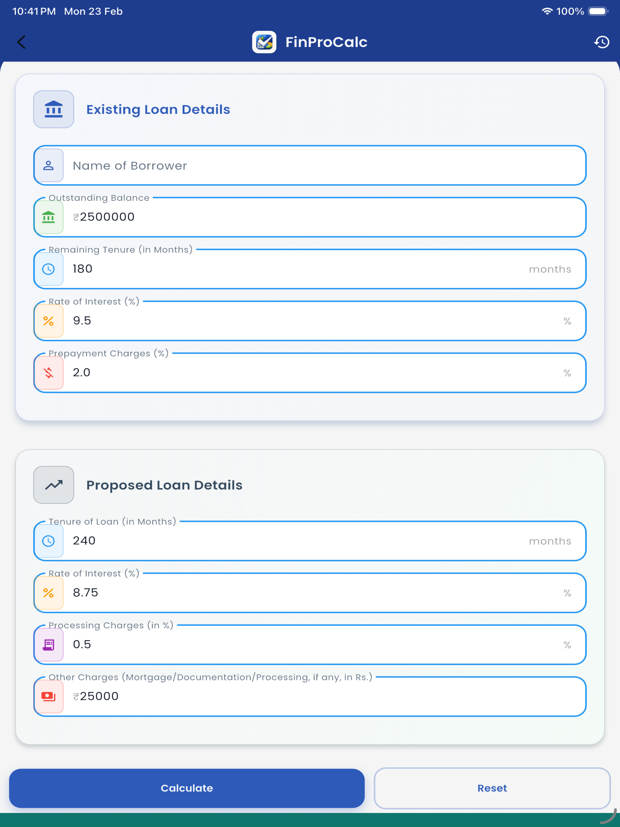 FinProCalc-Advanced Loan Calc