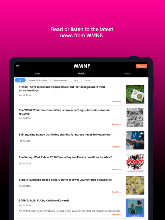 Screenshot #6 pour WMNF Player