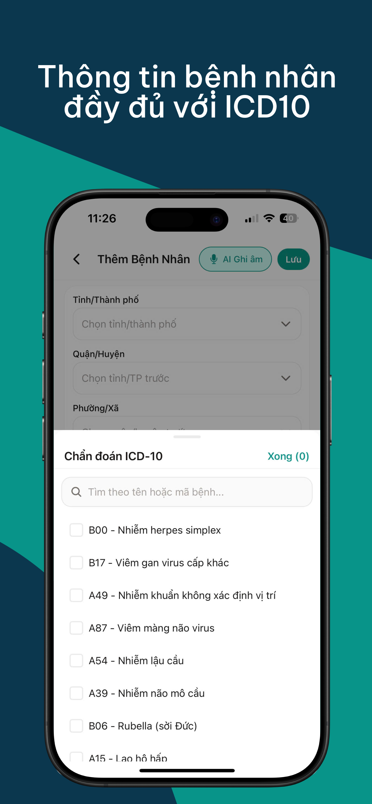 DrMate - Quản lý bệnh nhân
