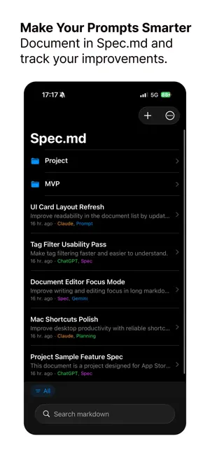 Spec.md screenshot 1