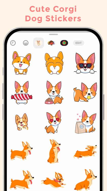 Cute Corgi Dog Stickers