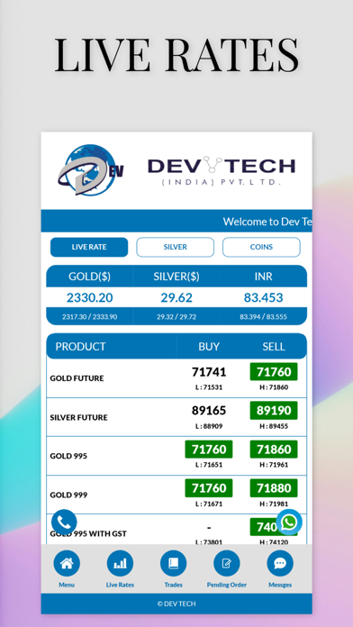 Dev Tech Bullion Screenshot