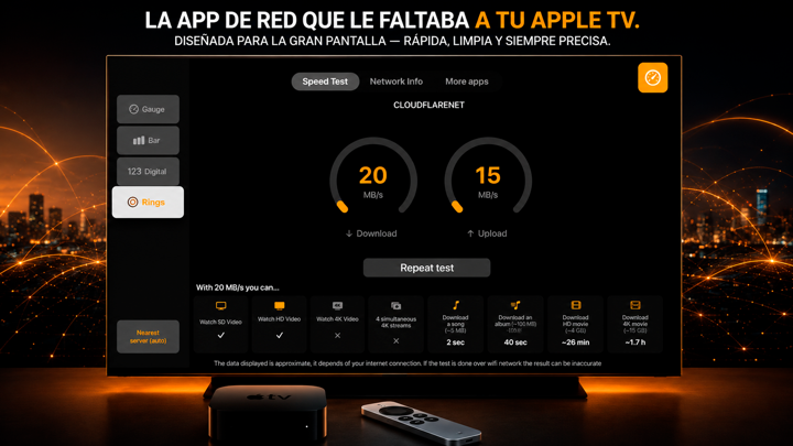 Captura de pantalla de la aplicación