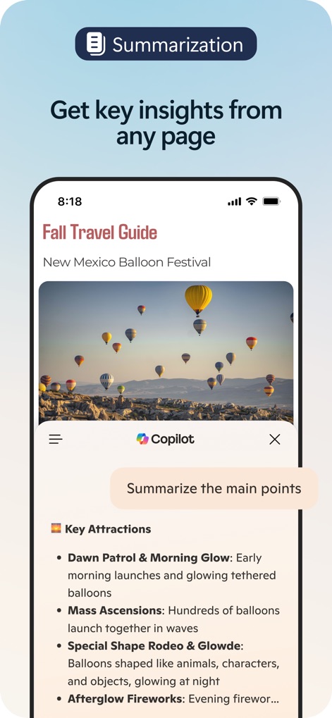 Microsoft Edge: AI Browser - Instant Article Summaries