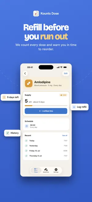 Kounts Dose - Meds & Refills screenshot 2