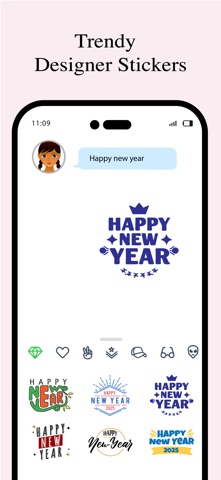 2025 - Happy New Year Sticker screenshot