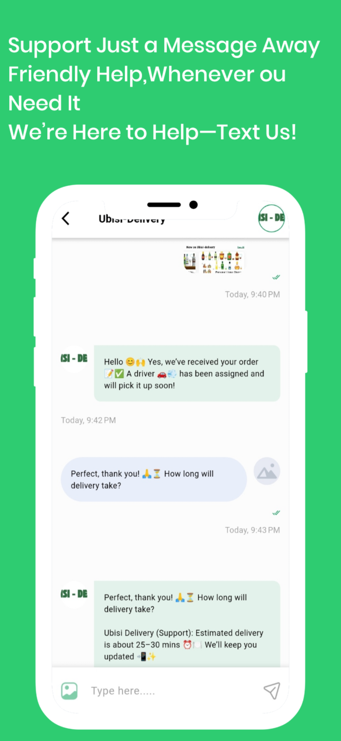 Ubisi Delivery screenshot 3