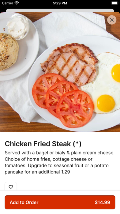 New York Bagels 'N Bialy's iPhone screenshot 4 - Food & Drink app