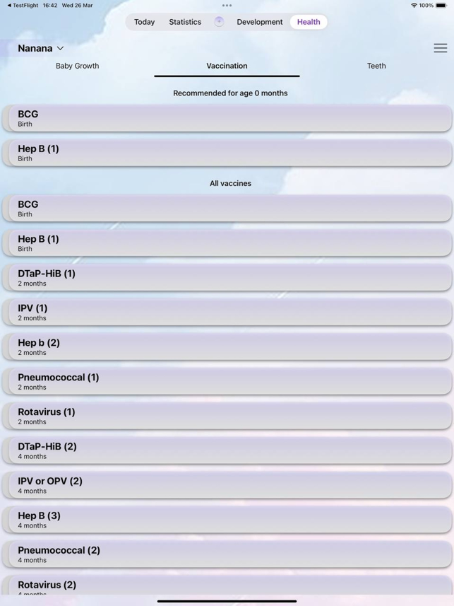 ‎Tackero Baby Care Tracker Screenshot
