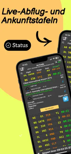 Screenshot von Flug Plan | Live Flughafen auf dem iPhone 1