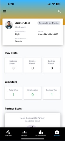 Guzo: Badminton score & stats Screenshot 9 of 9