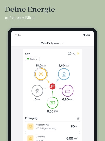 Fronius Solar.web iPad screenshot 3