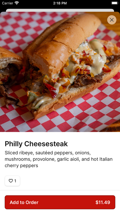 The Heights Pizza To Go iPhone screenshot 4 - Food & Drink app