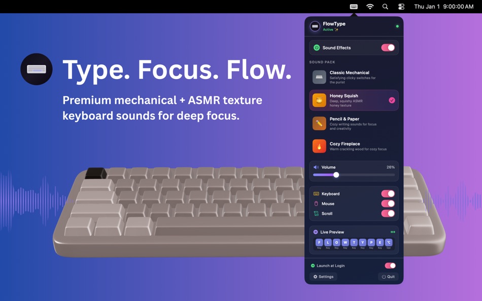 #1. FlowType (macOS) Ved: Xuanqing Wang