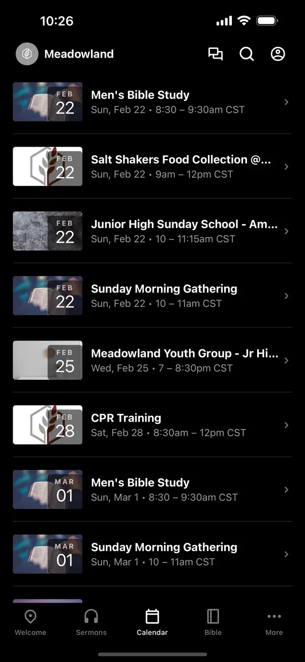Screenshot #3 pour Meadowland Church