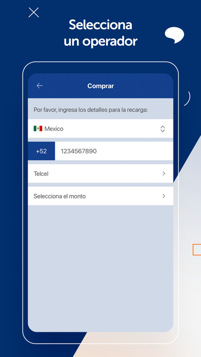 HablaMexico Recharge Mobiles Screenshot