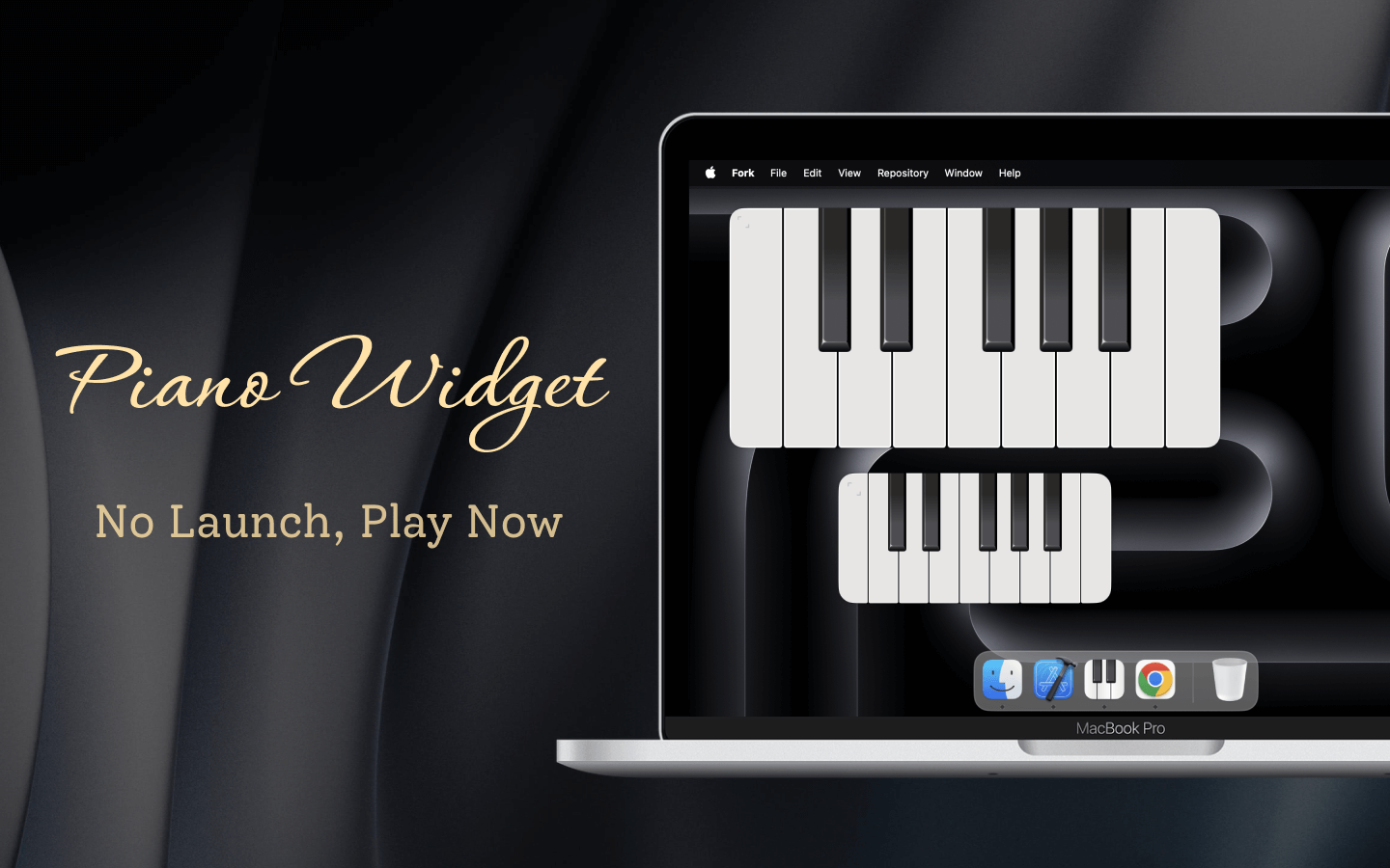 Piano Widget - 40+ Instruments