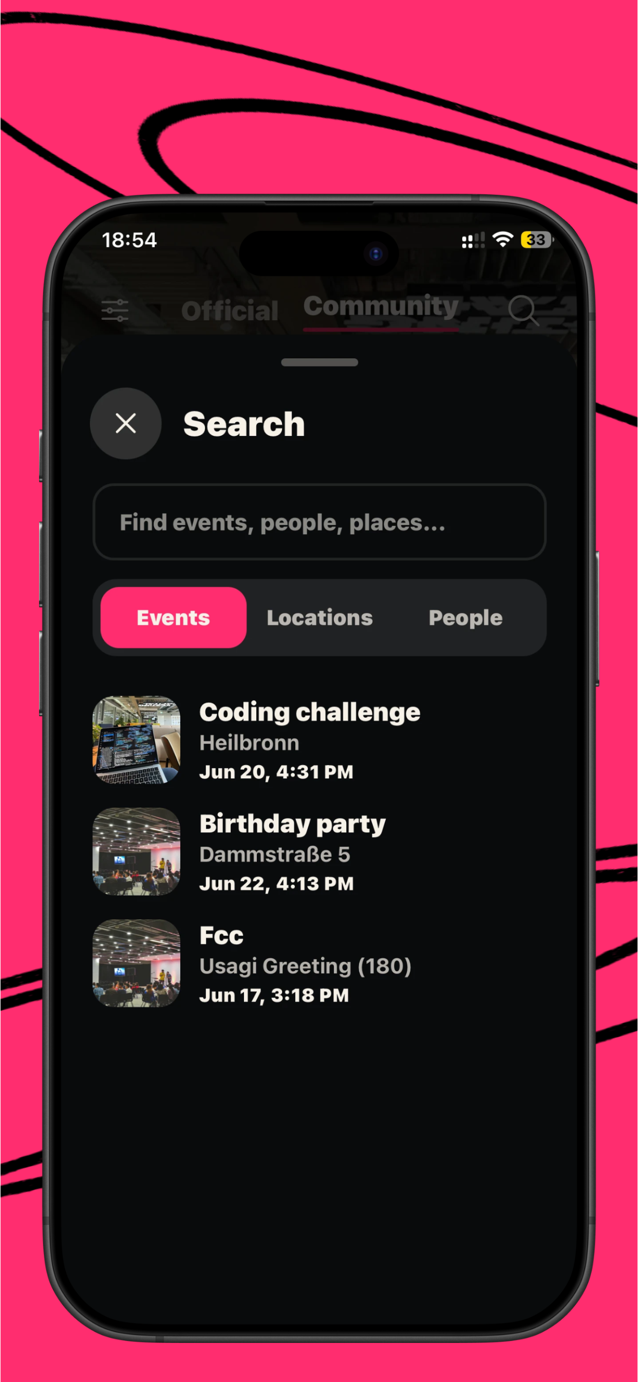ToMatch Events screenshot 4