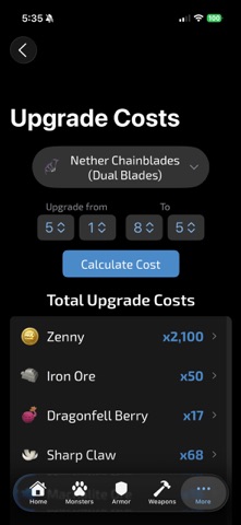 MHNStats screenshot