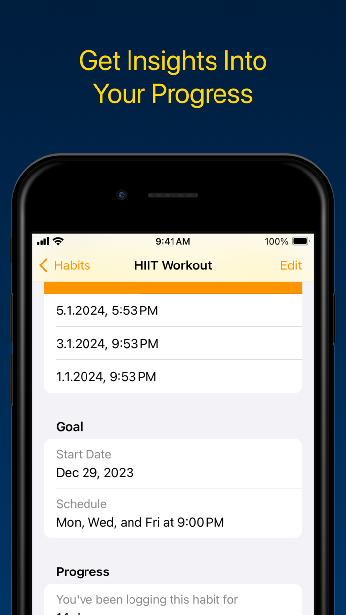 Habit Tracker Log With Widgets