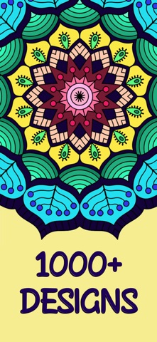 Mandala Coloring Pages Games iPhone screenshot