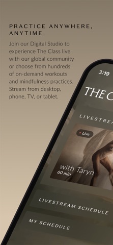 The Class by Taryn Toomey app screenshot