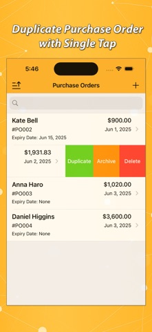 Purchase Order - PO Maker iPhone screenshot